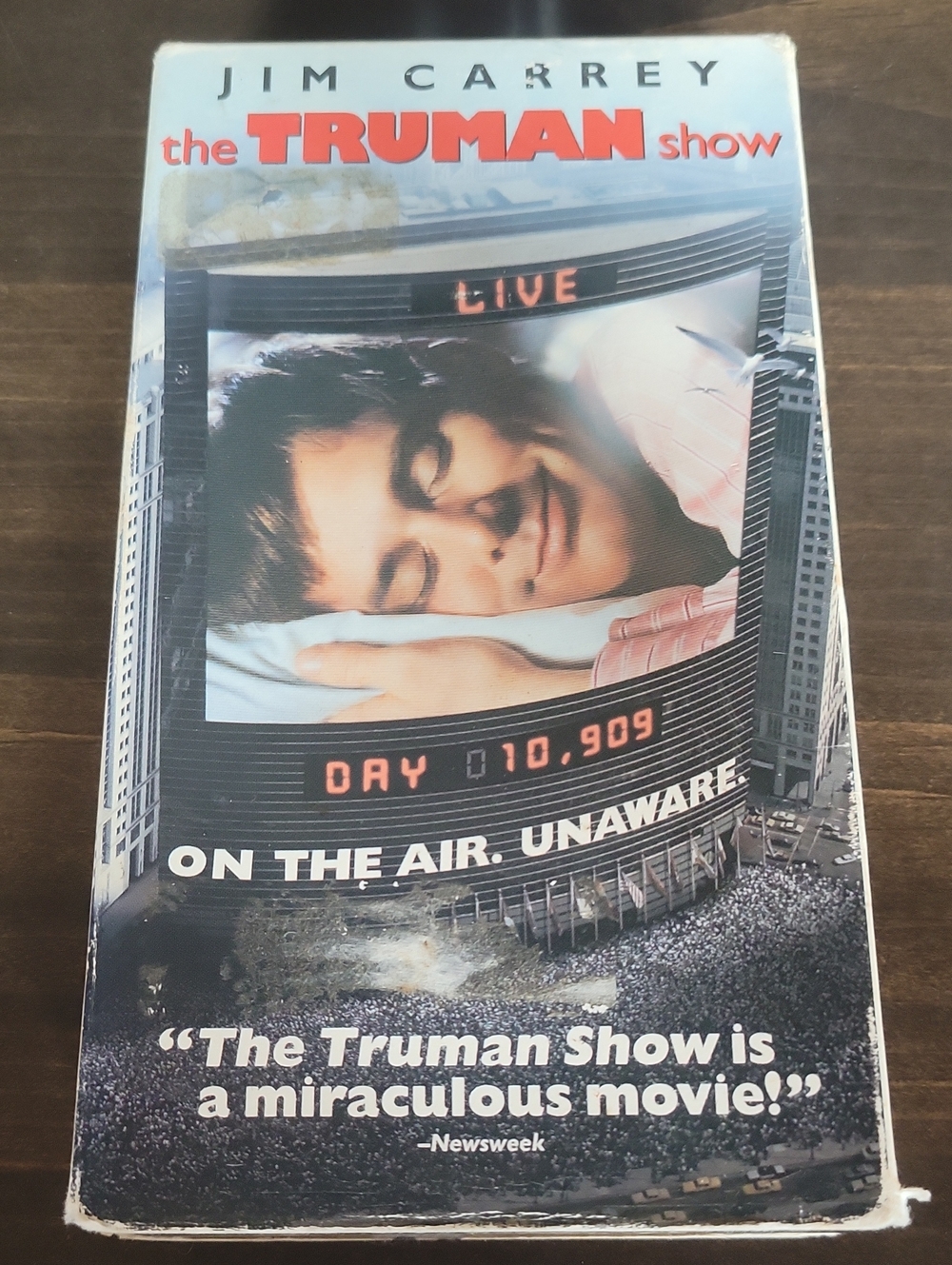 The Truman Show VHS - Classic Drama (Black/White/Blue)